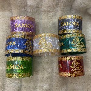 New design Wide Faux White, Blue, Turquoise, Red